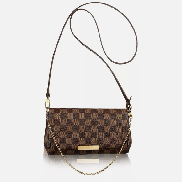 Louis Vuitton Handbags - Authentic Louis Vuitton Favorite PM Damier Ebene Crossbody Bag Brown good